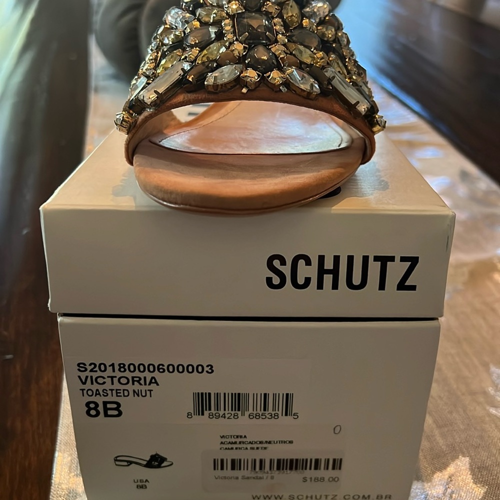 Schultz women’s  rhinestone sandals- never worn